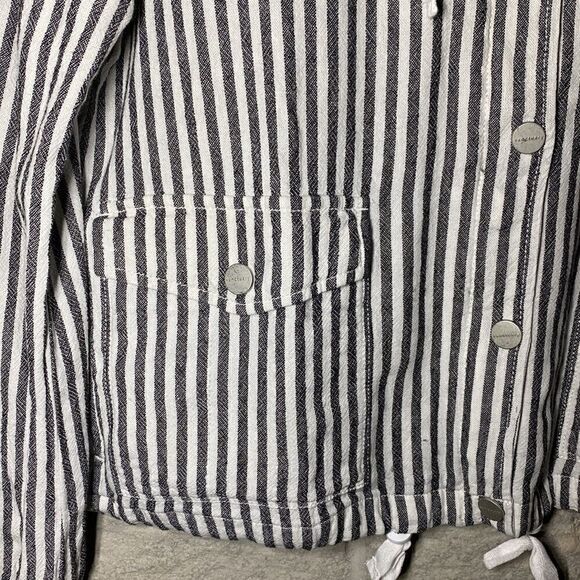 NWT MSRP $149 Sanctuary Nova Linen Hooded Jacket Women's Size Large - Picture 7 of 12